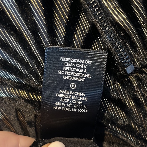 Alice + Olivia Arla Cold Shoulder Velvet Cutout Dress - Picture 12 of 12